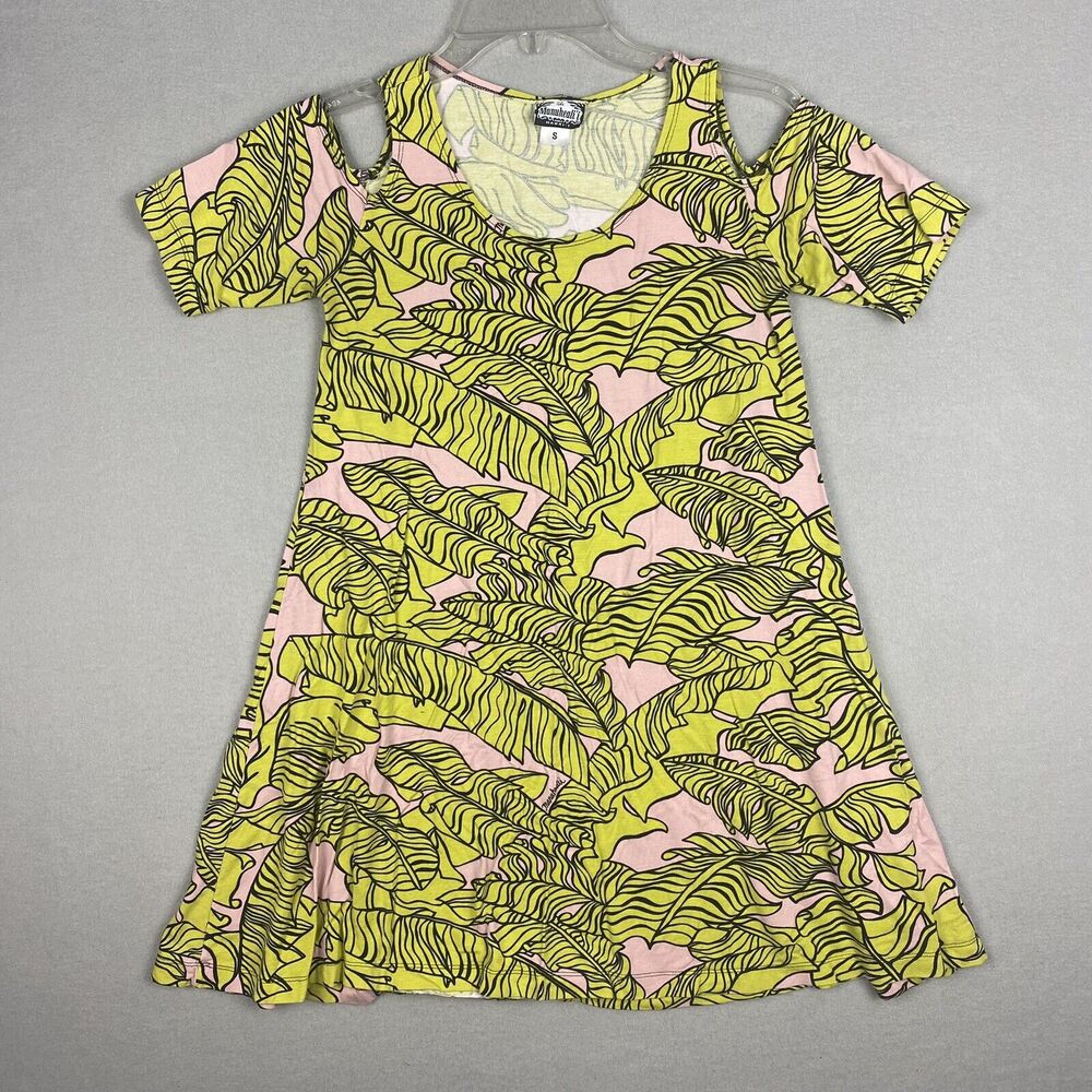 Manuhealii Hawaiian Womens Small Shirt Floral Hawaii Aloha Multicolor Dress